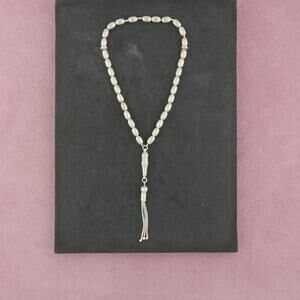 sterling silver vintage tassel fluted prayer beads